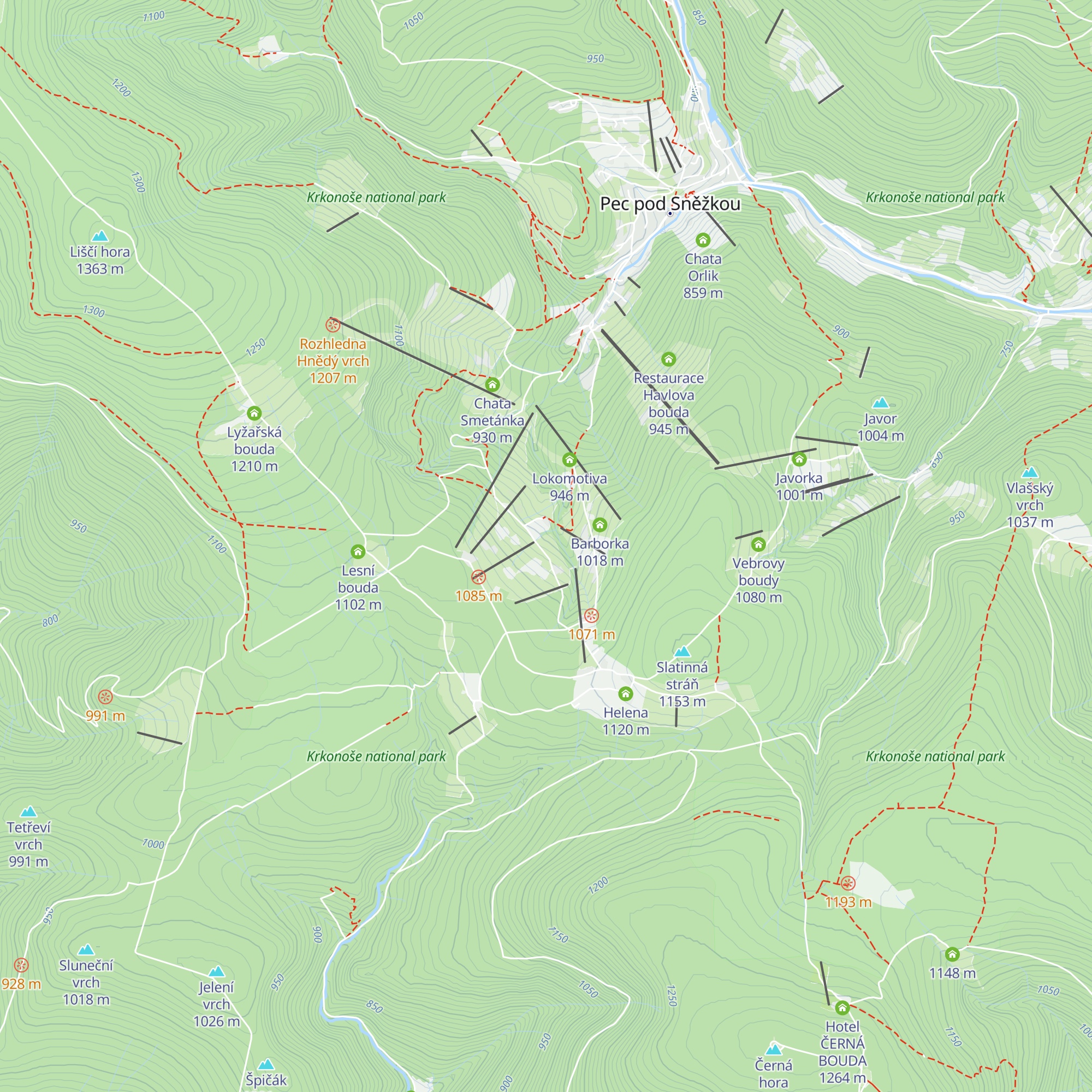 Horská chata Dimrovka map