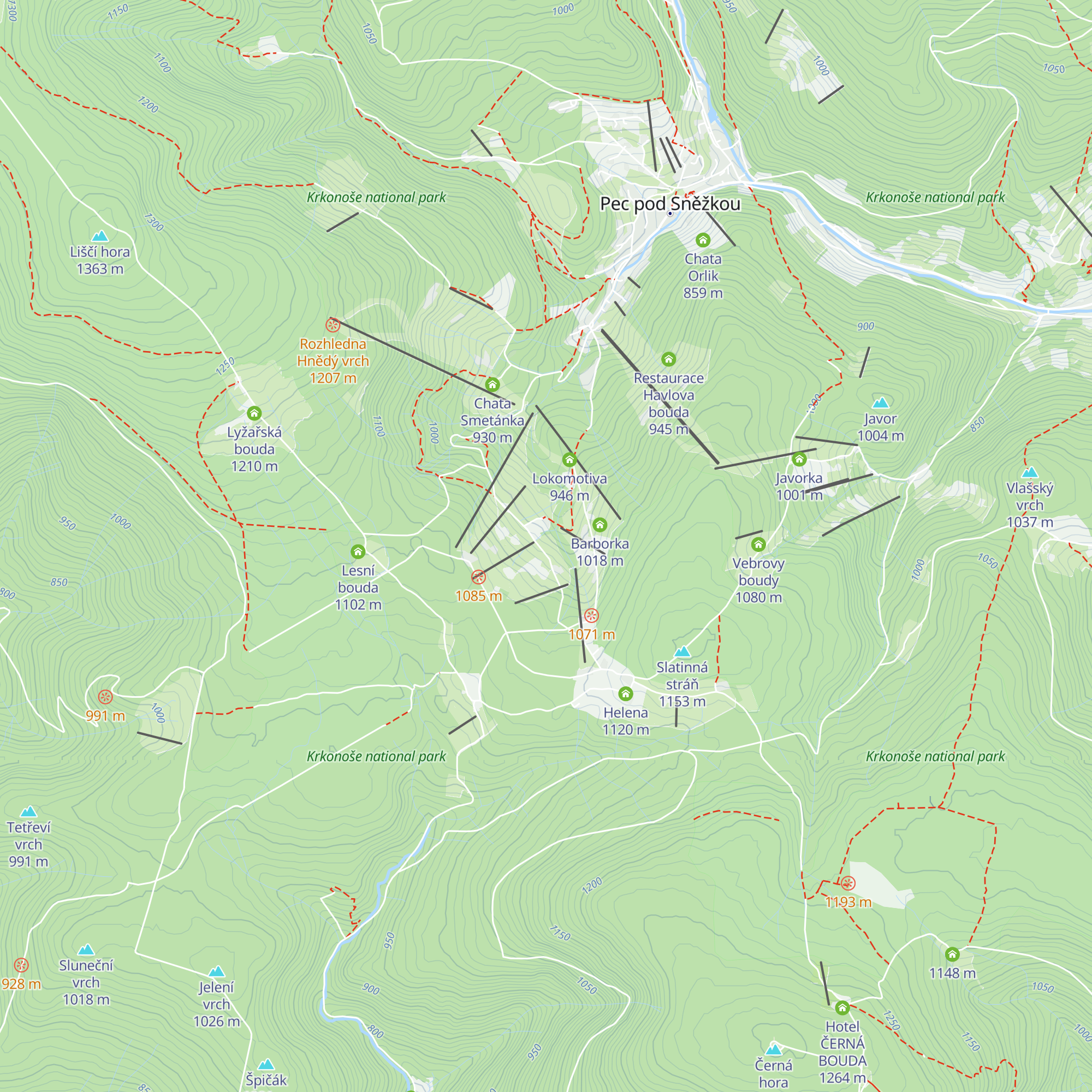 Horská chata Dimrovka map