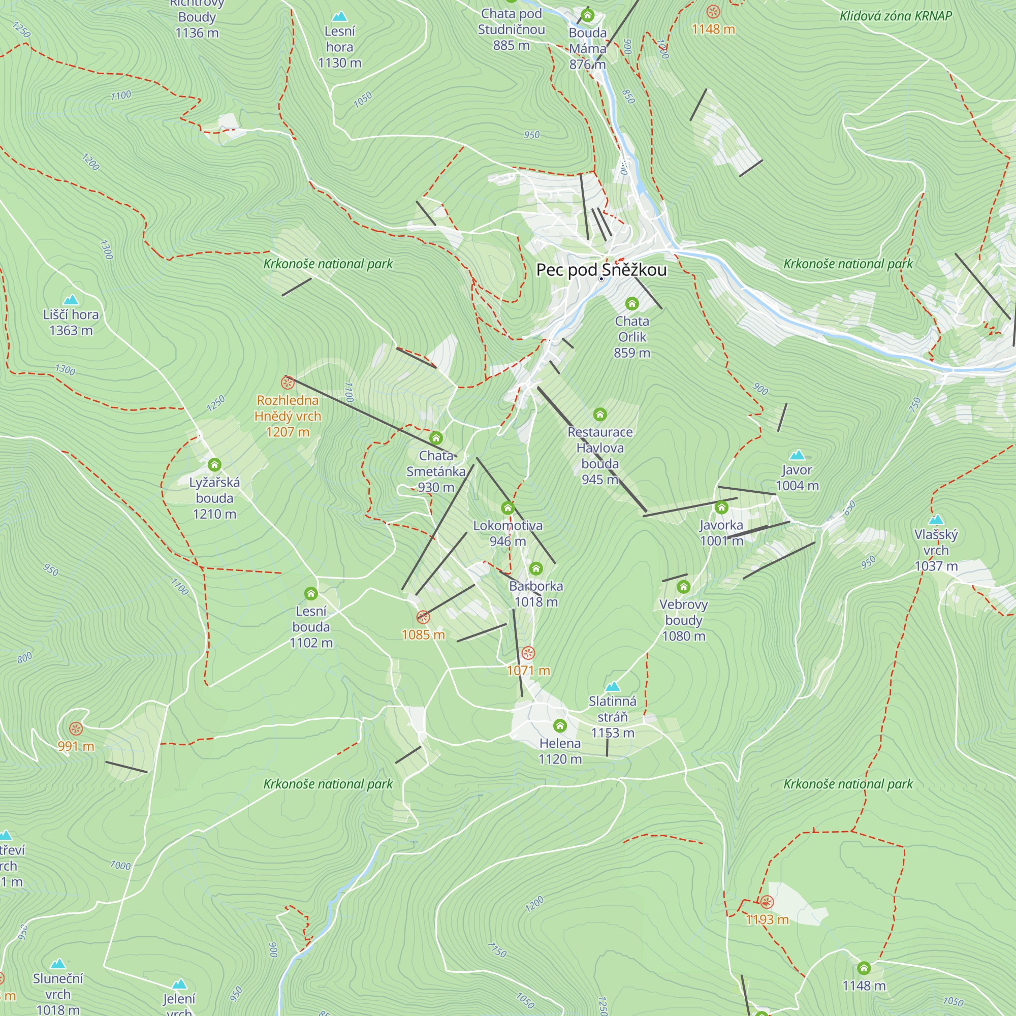Lokomotiva map