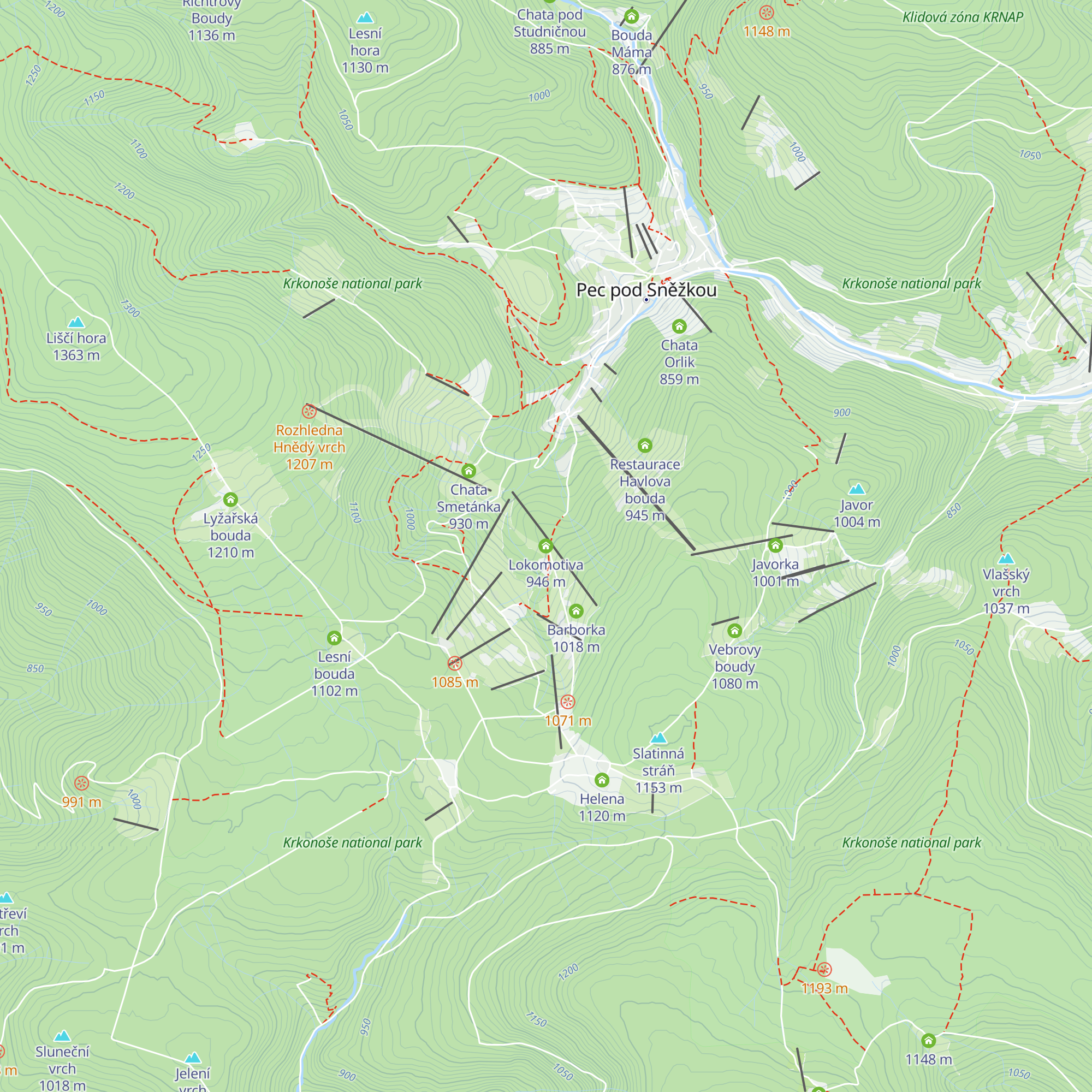 Lokomotiva map