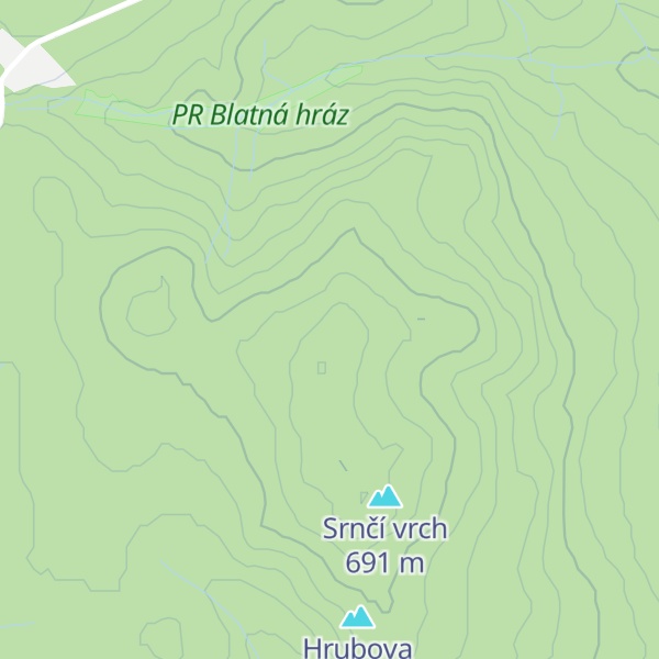 Map of Maková hora