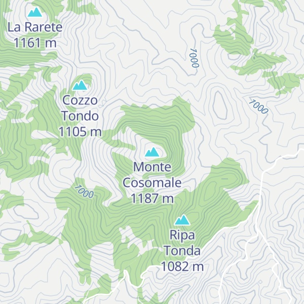 Map of Monte Cosomale