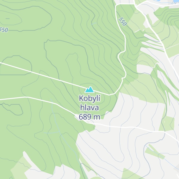 Map of Kobylí hlava