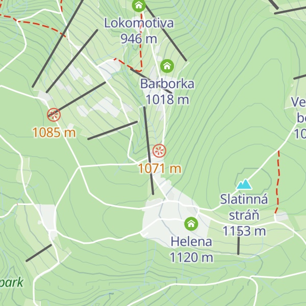Map of Husova bouda