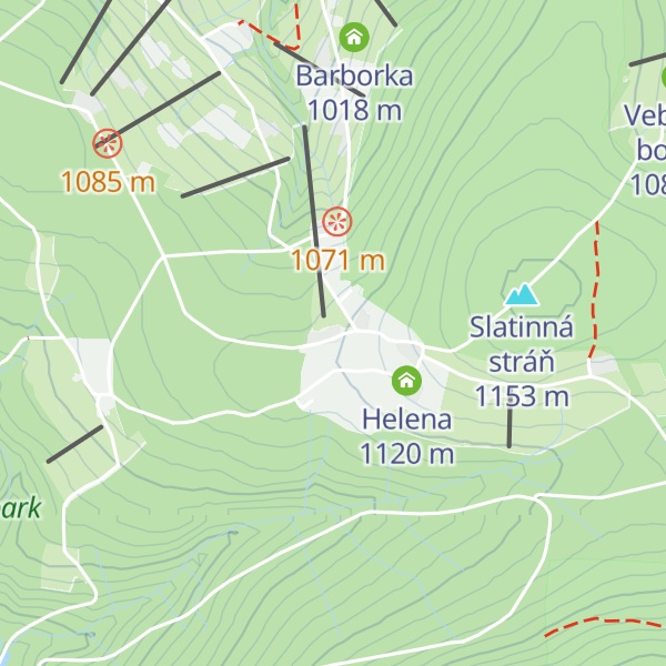 Map of Lidická bouda