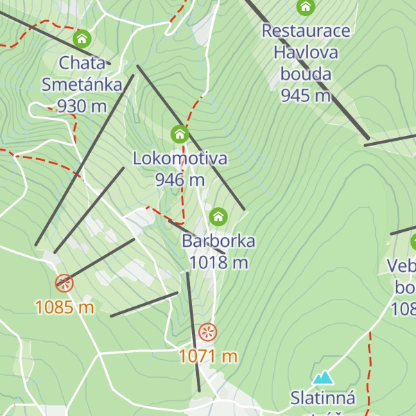 Map of Konopindova chata