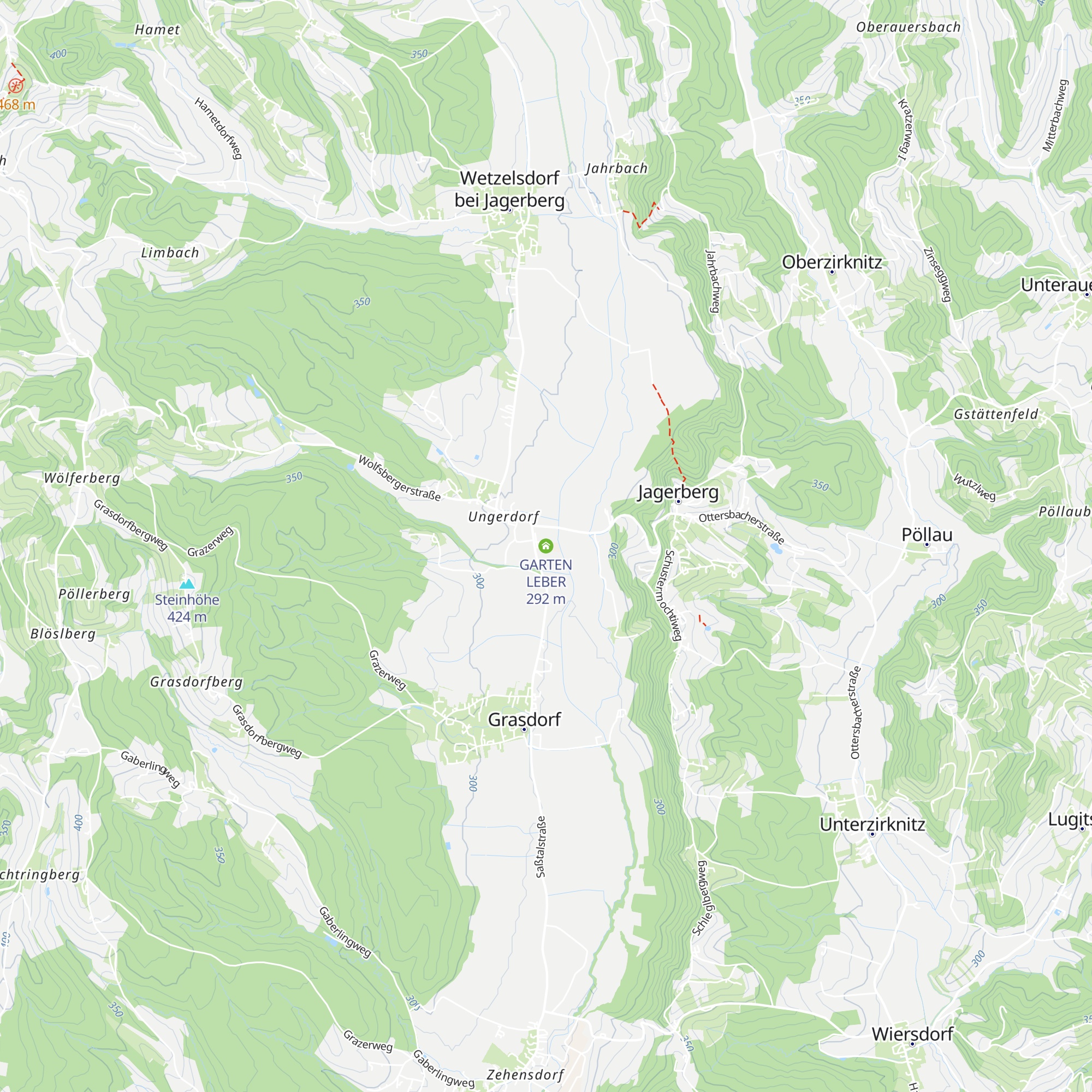 GARTEN LEBER map