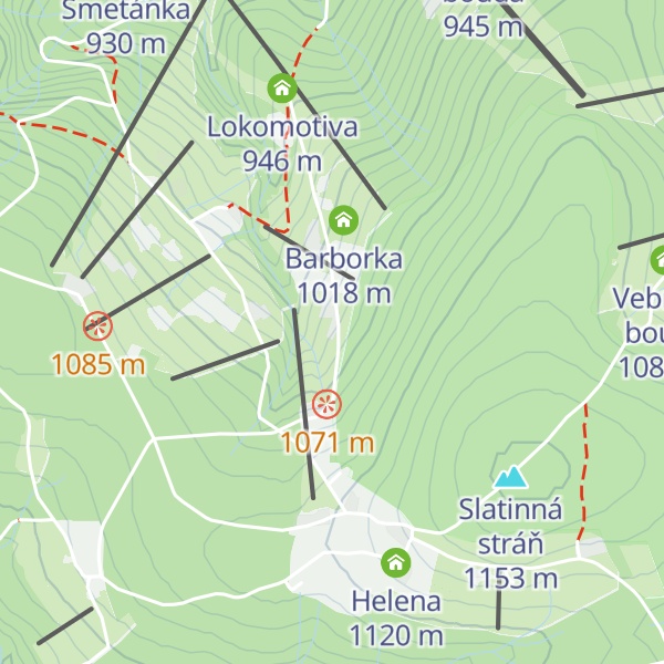 Map of Na Muldě