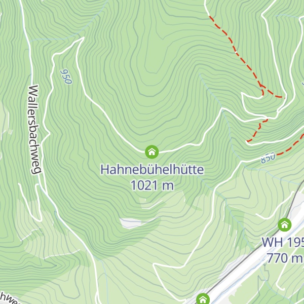 Map of Hahnebühelhütte