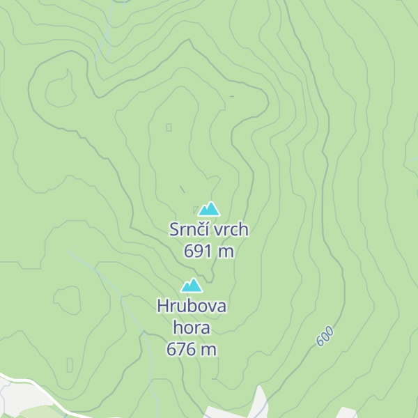 Map of Srnčí vrch