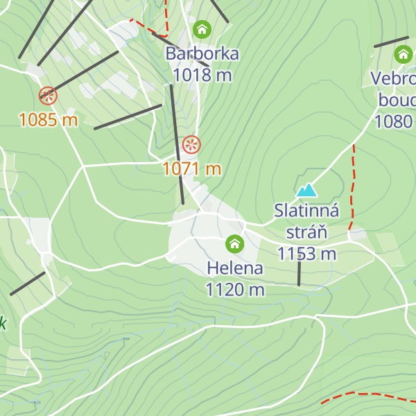 Map of Bouda Na Lučinách