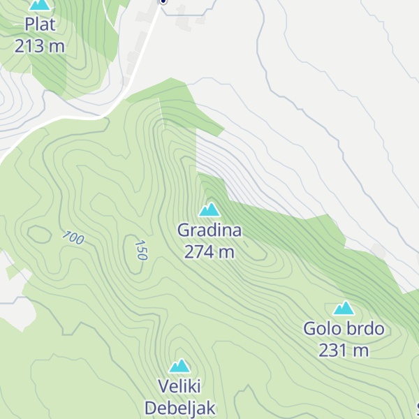 Map of Gradina