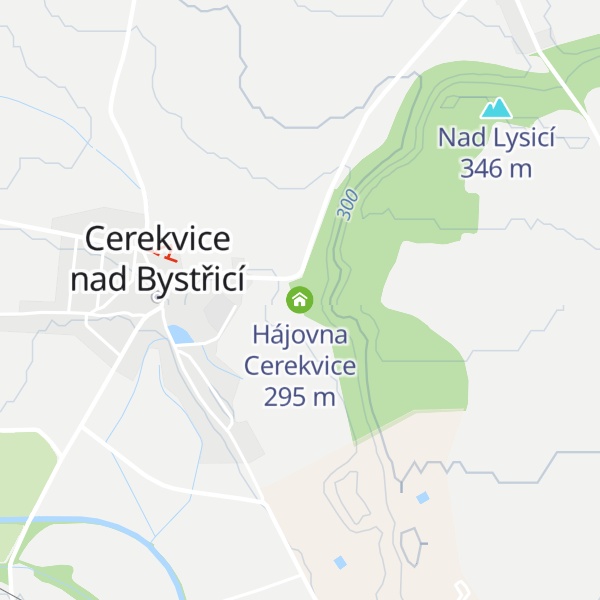 Map of Hájovna Cerekvice