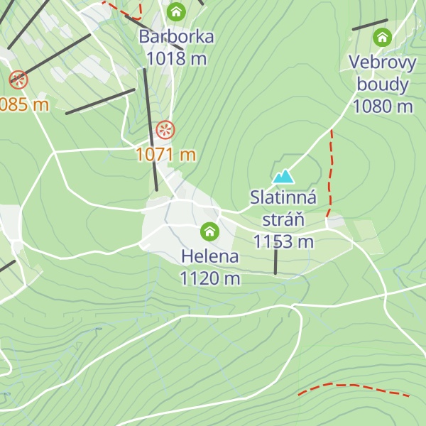 Map of Pražská bouda