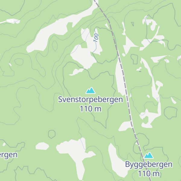 Map of Svenstorpebergen