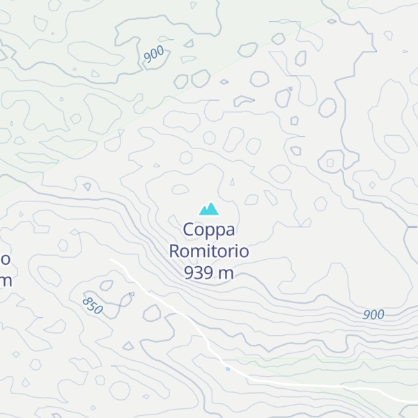 Map of Coppa Romitorio