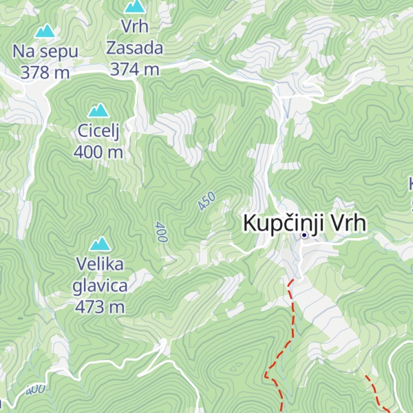 Map of Pohorje