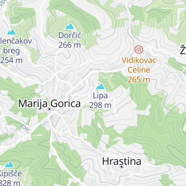 Map of Ladanjski Raj