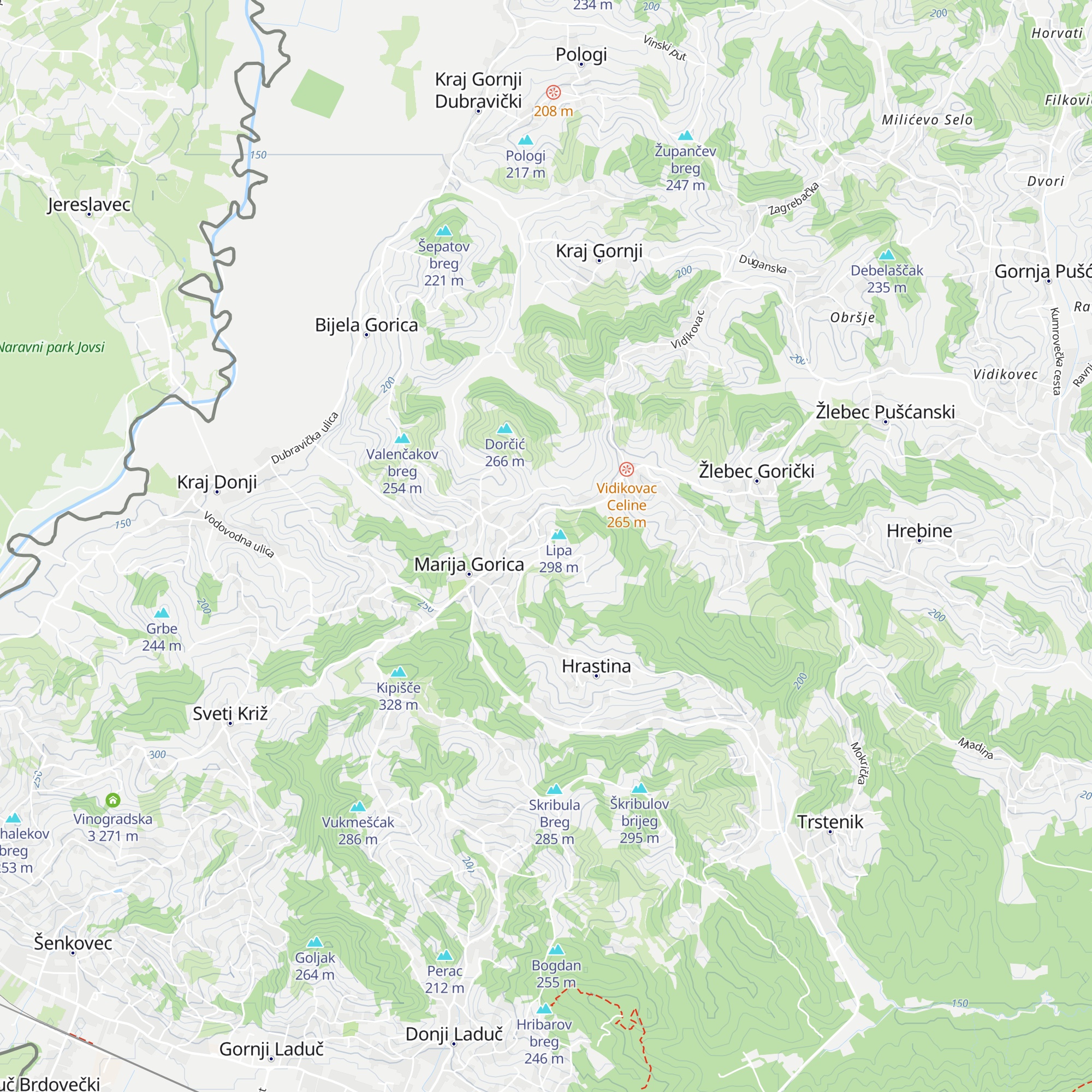 Ladanjski Raj map