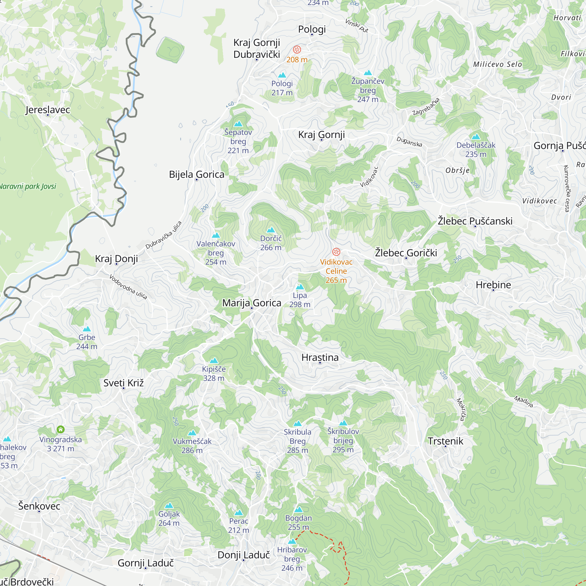 Ladanjski Raj map