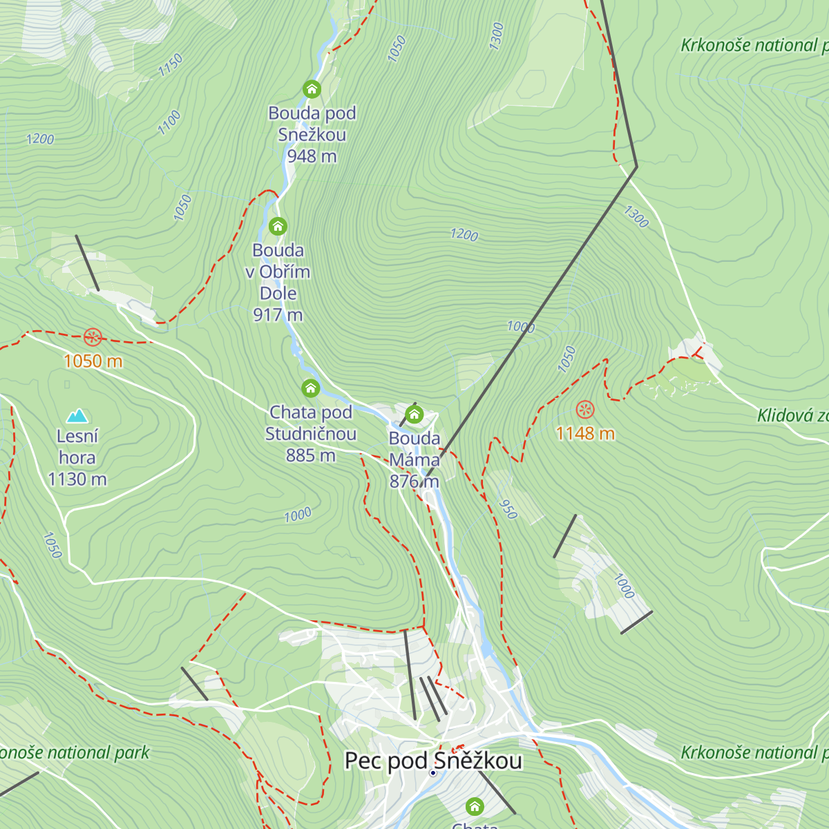 Bouda Máma map