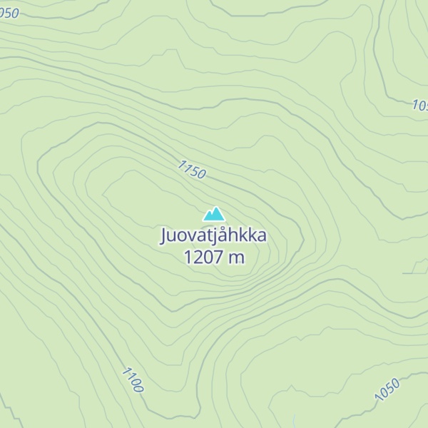 Map of Juovatjåhkka