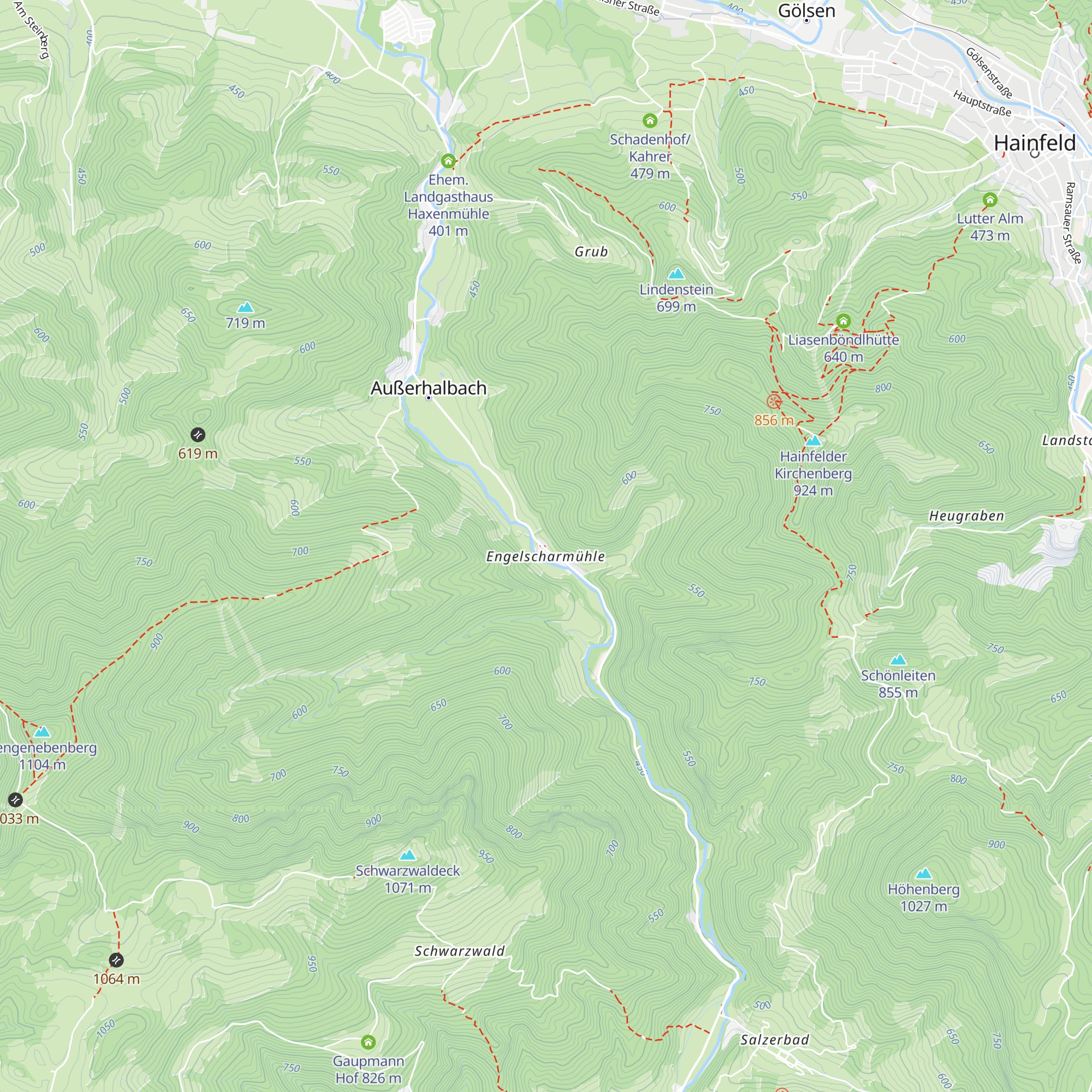 Ehem. Gasthaus Engelscharmühle map