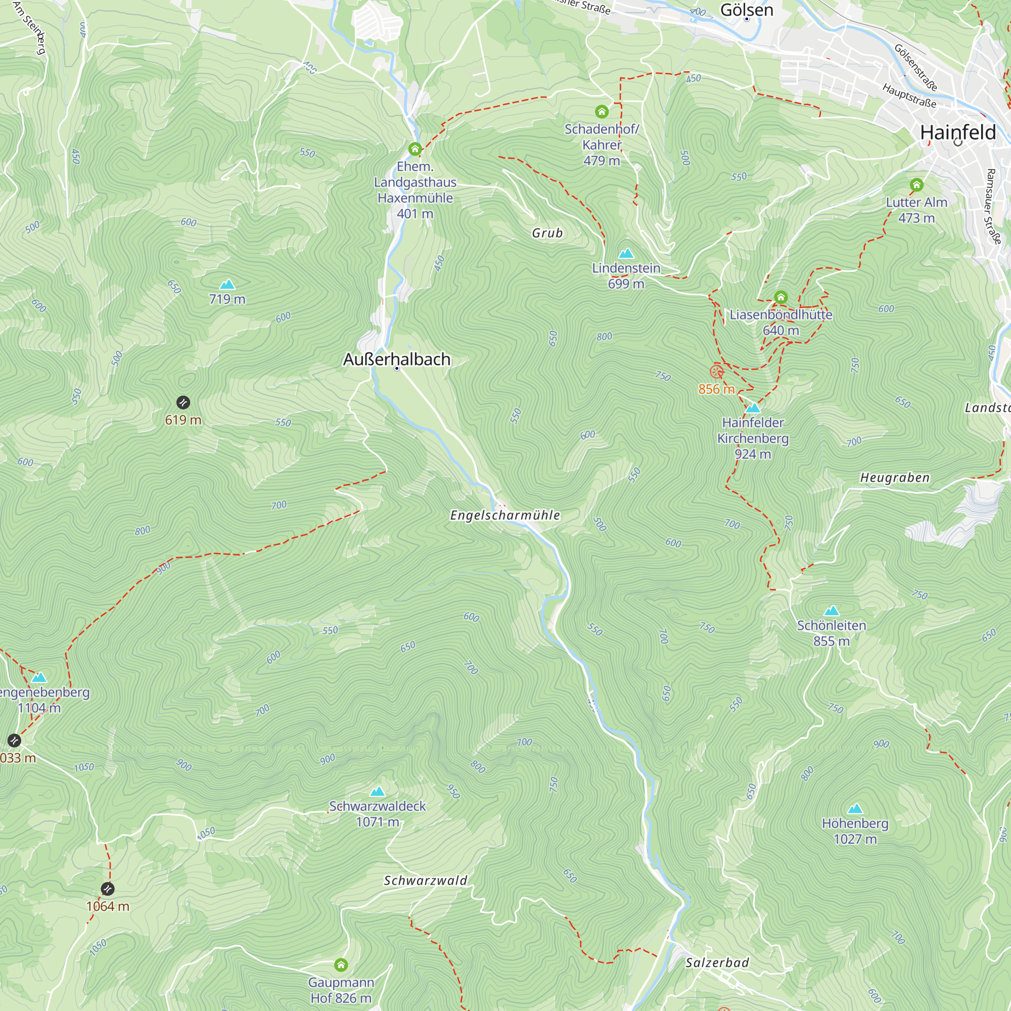 Ehem. Gasthaus Engelscharmühle map