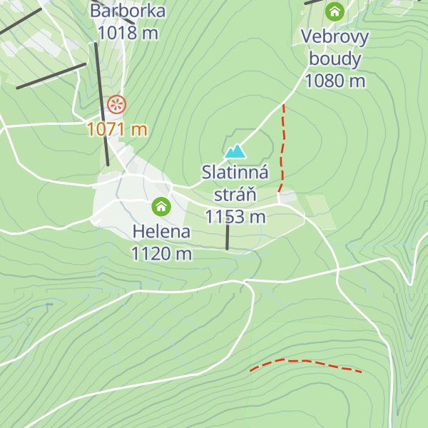Map of Horská chata Krakonoš