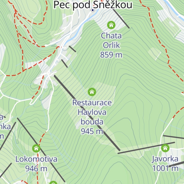 Map of Restaurace Havlova bouda