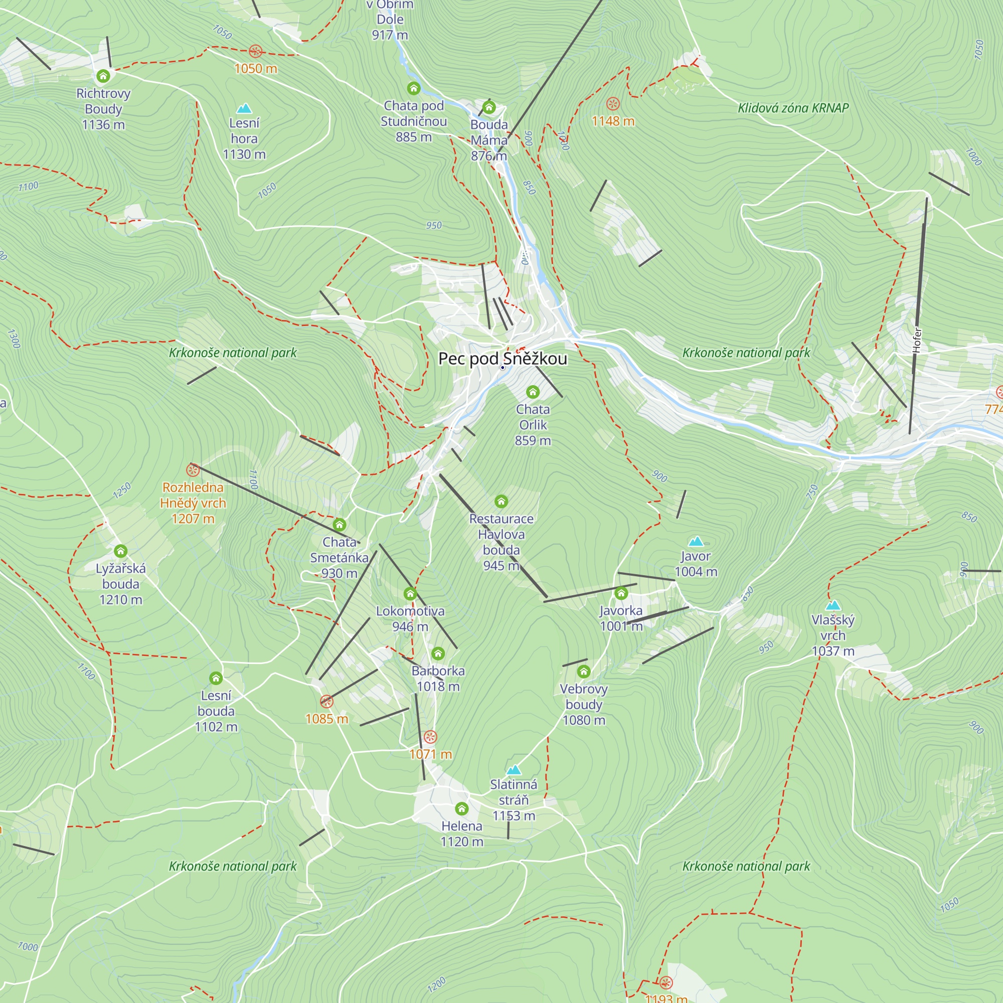 Restaurace Havlova bouda map