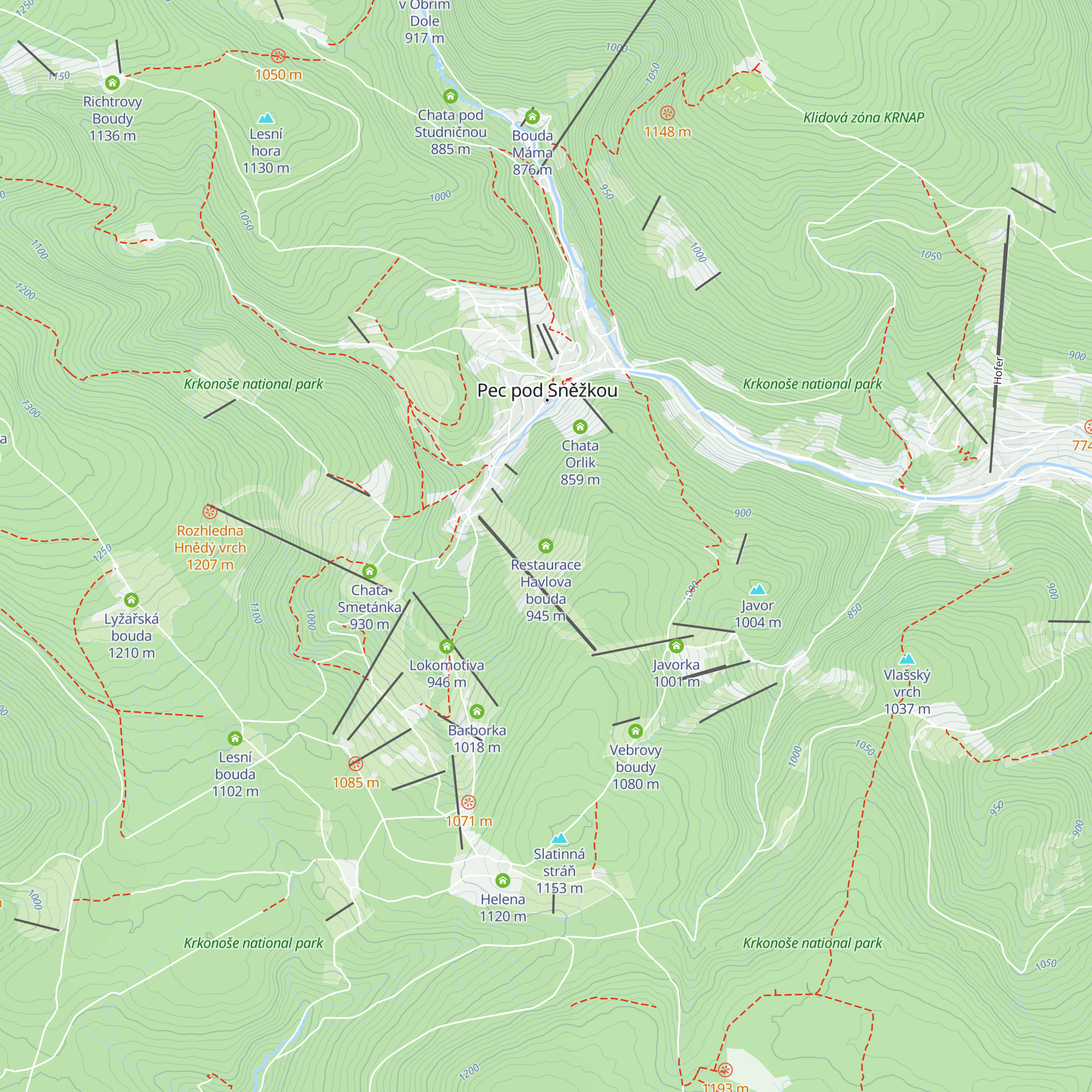 Restaurace Havlova bouda map