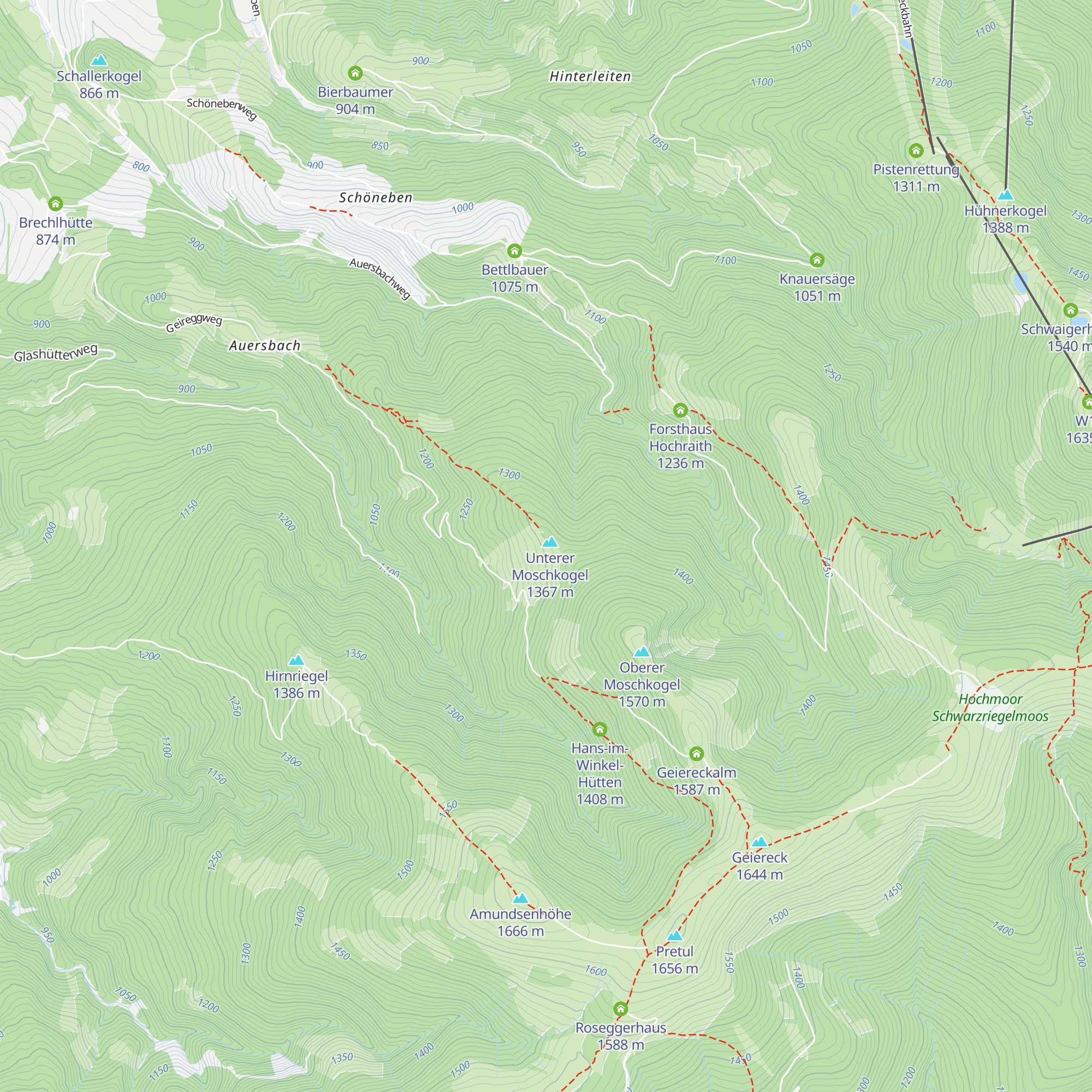 Marderebenhütte map