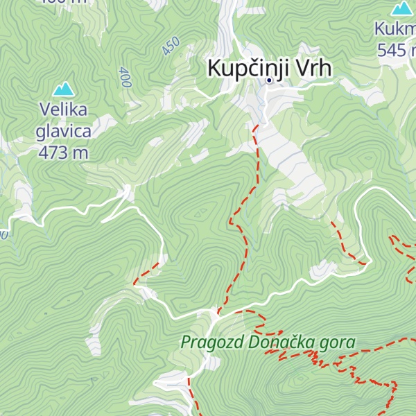 Map of Mali Ženčaj