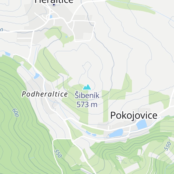 Map of Šibeník