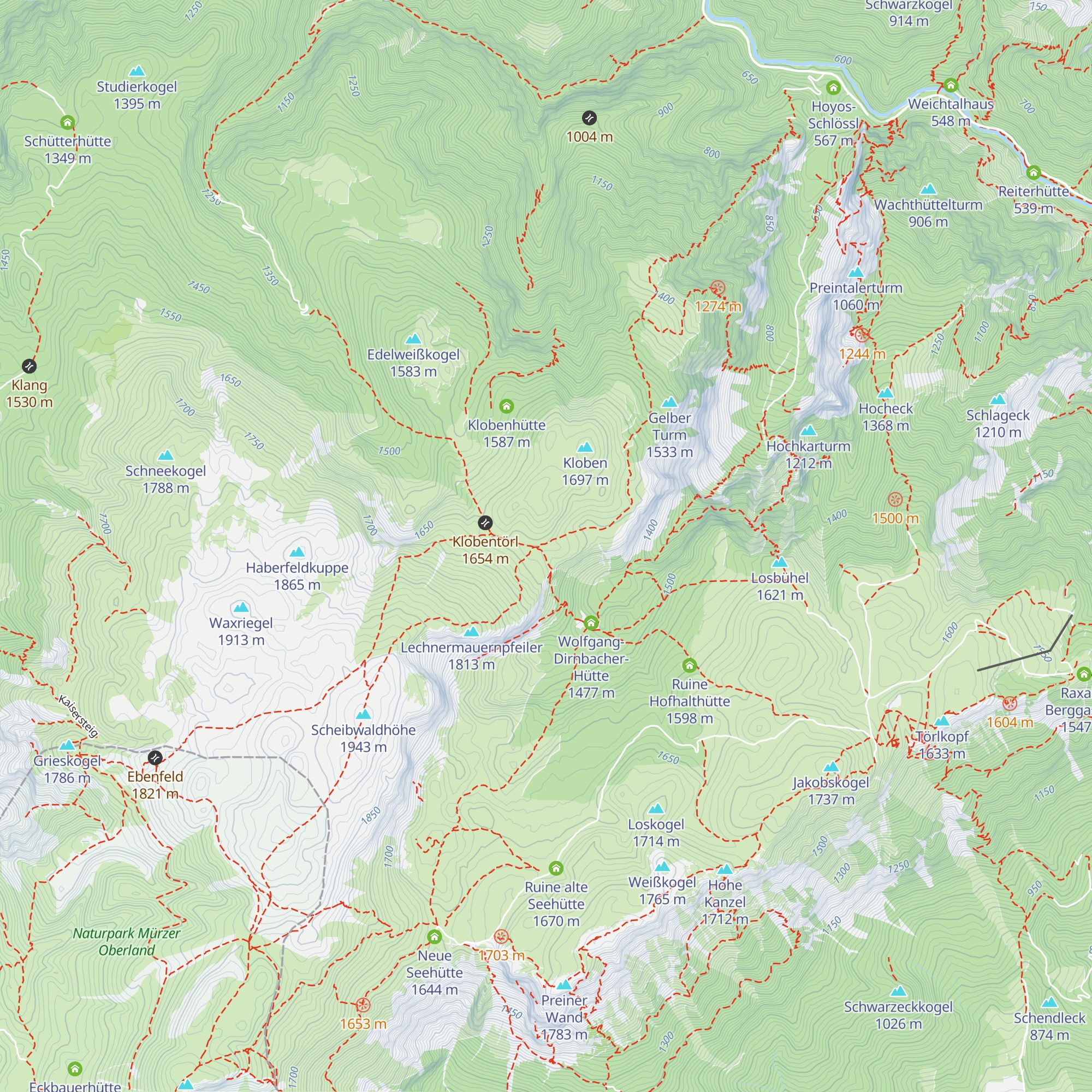 Ruine Klobenhütte map