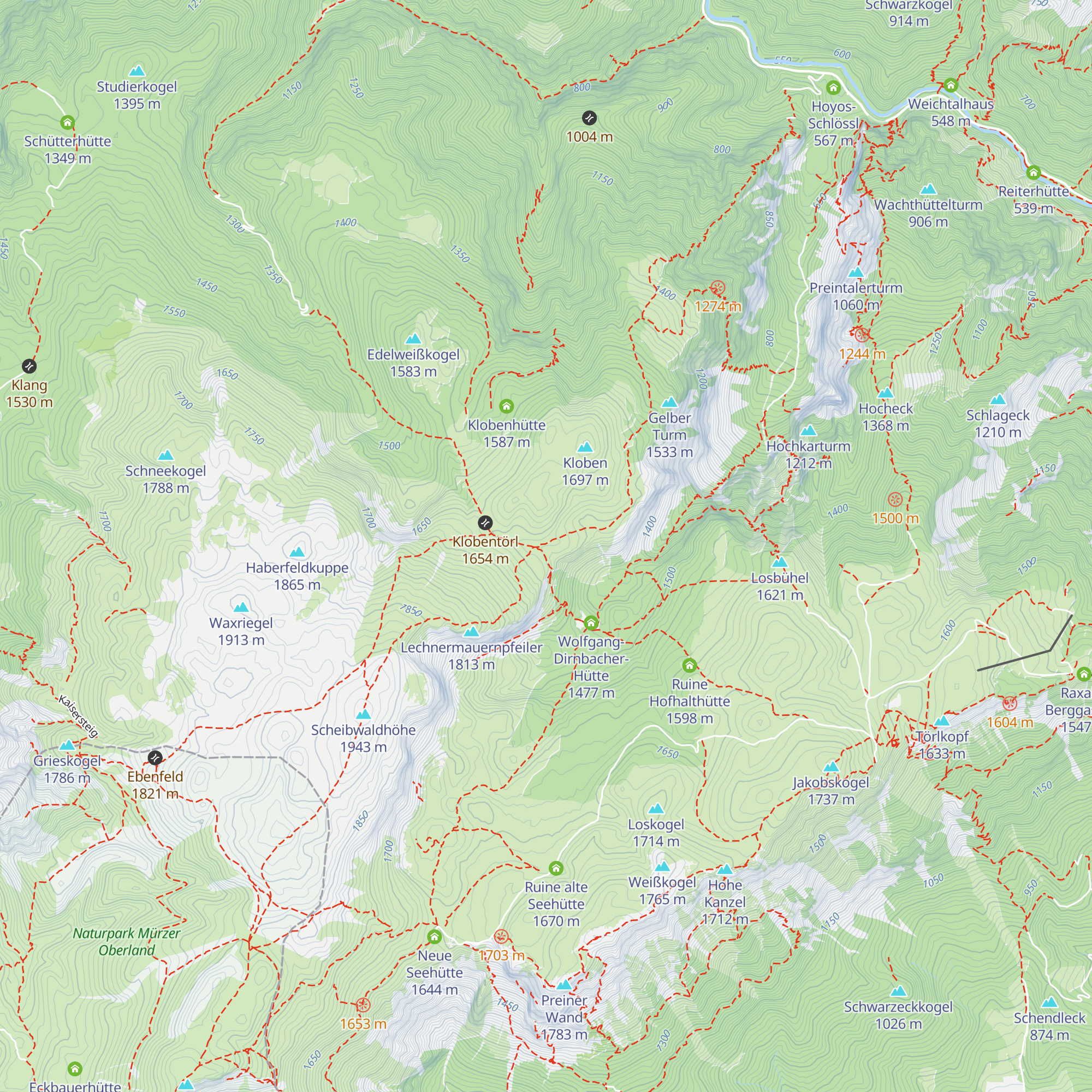 Ruine Klobenhütte map