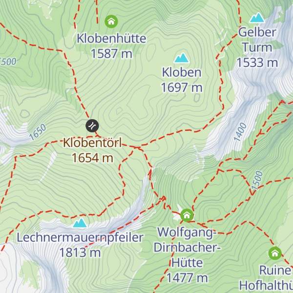 Map of Ruine Klobenhütte
