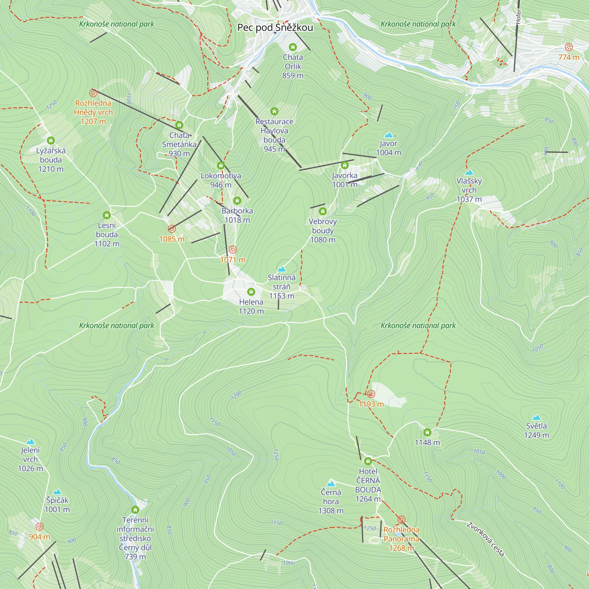Zvonička map