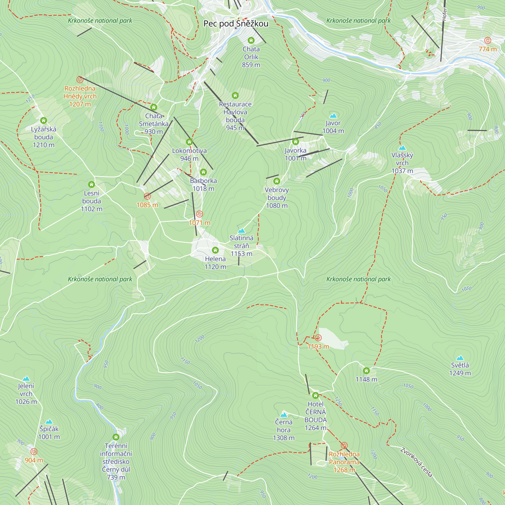Zvonička map
