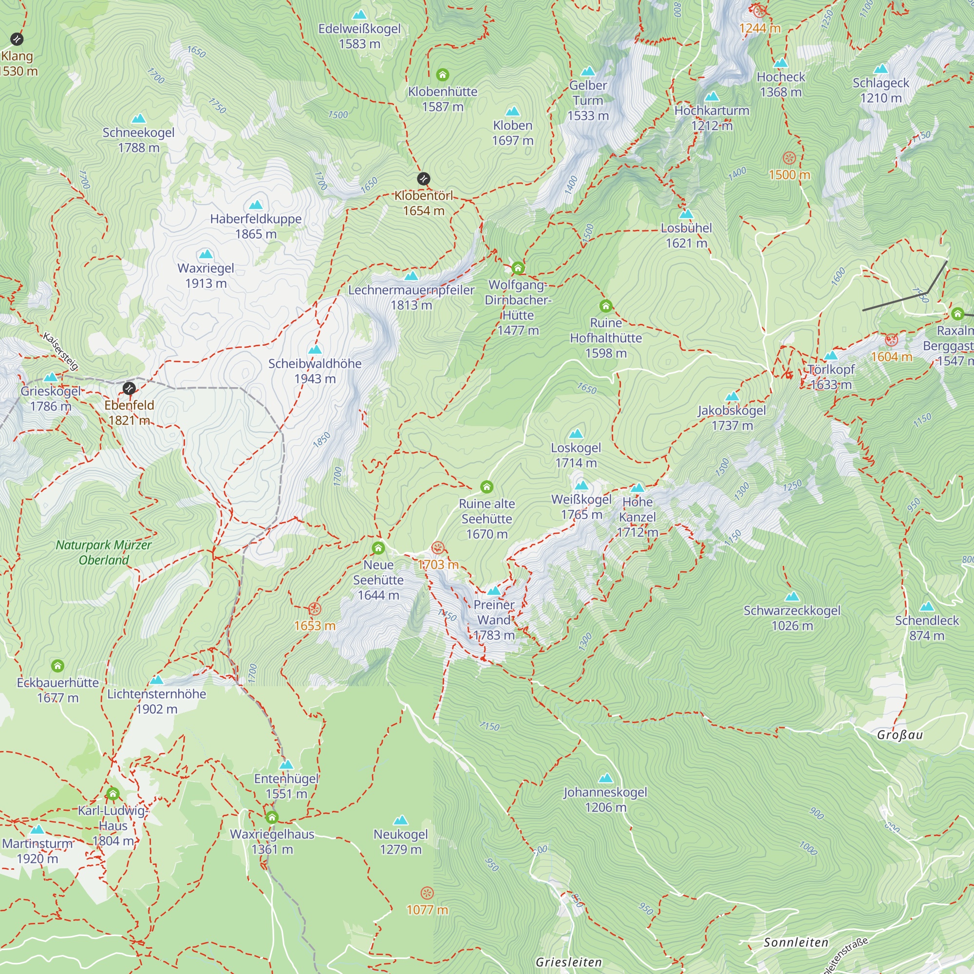 Ruine alte Seehütte map