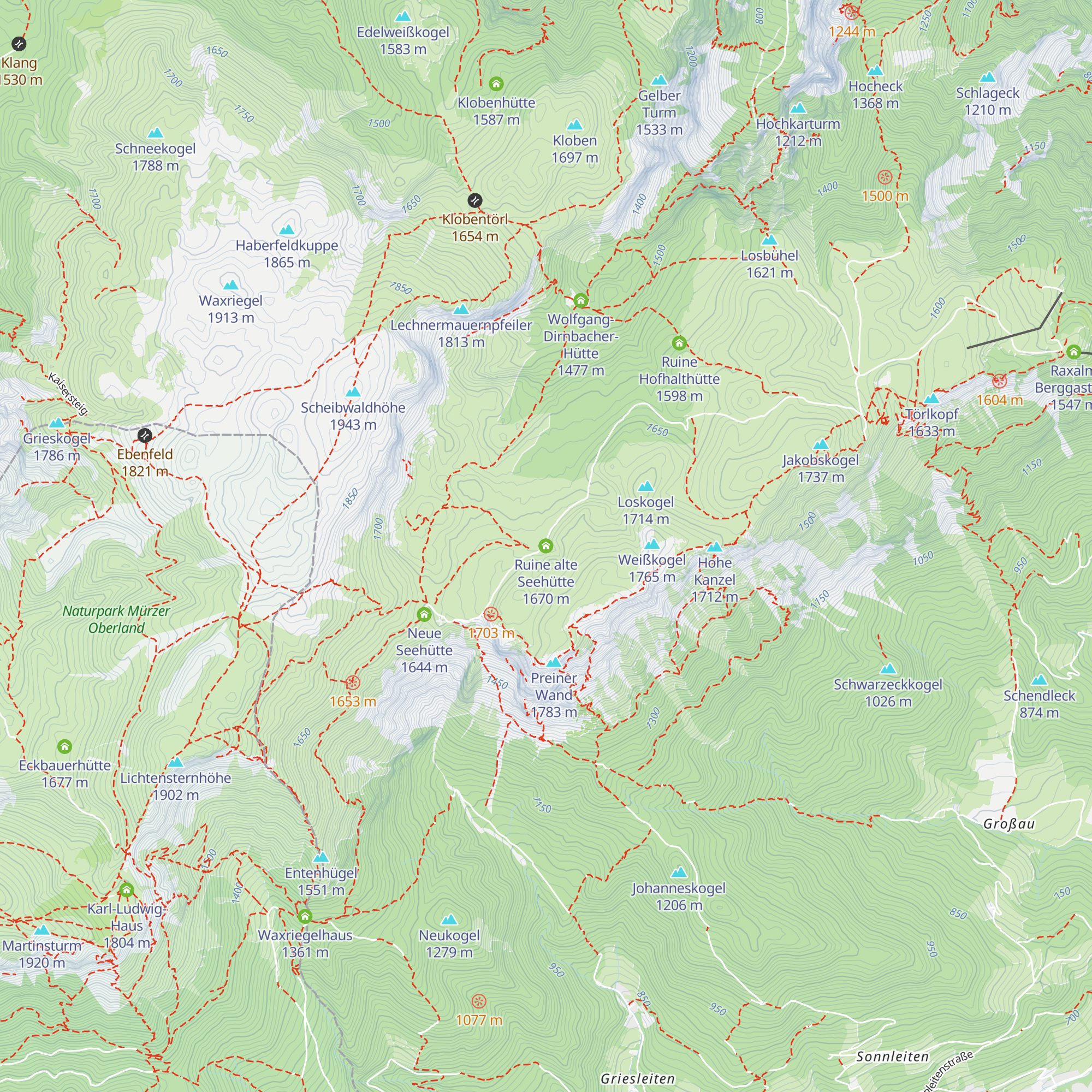 Ruine alte Seehütte map