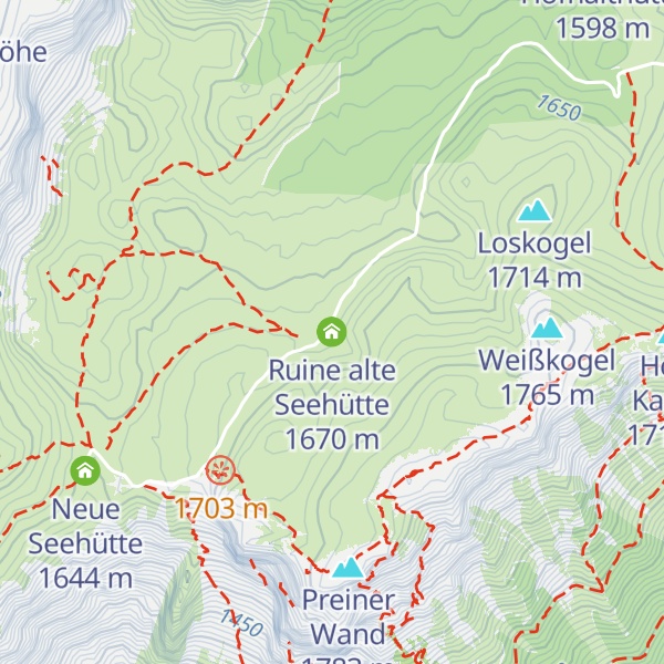 Map of Ruine alte Seehütte