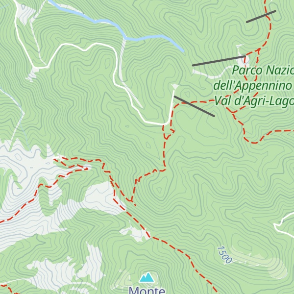 Map of Timpa d'Albano