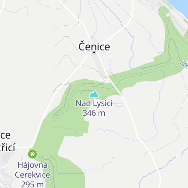 Map of Nad Lysicí