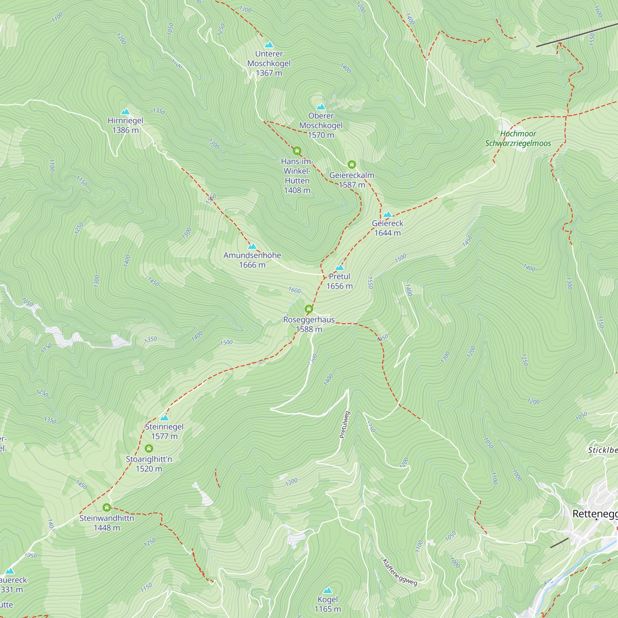 Roseggerhaus map
