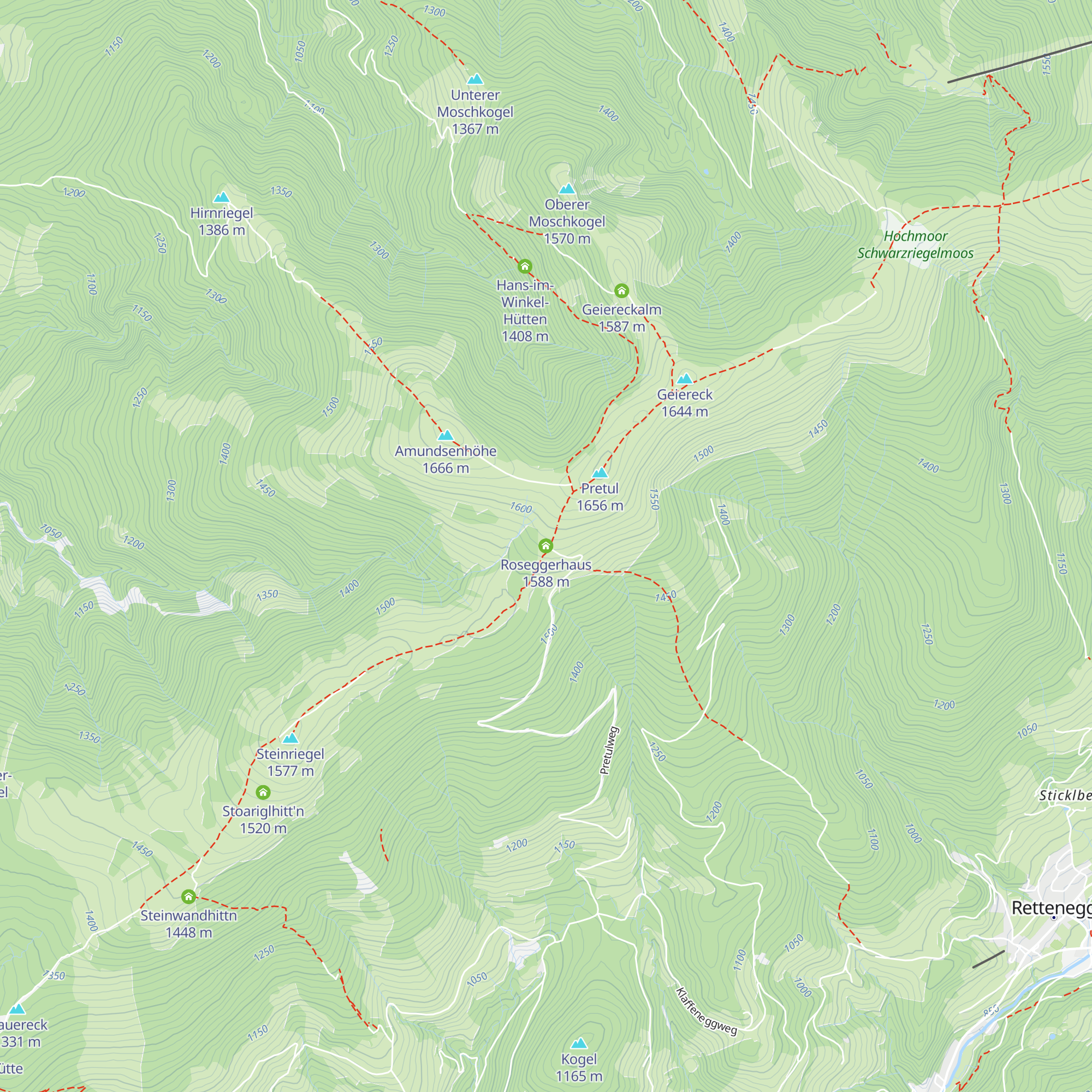 Roseggerhaus map