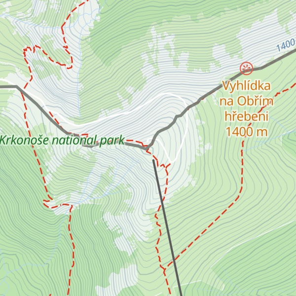 Map of Śnieżka / Sněžka