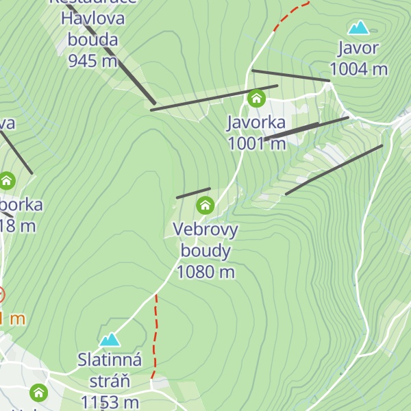 Map of Vebrovy boudy