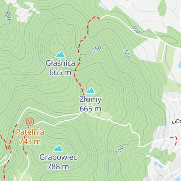 Map of Złomy
